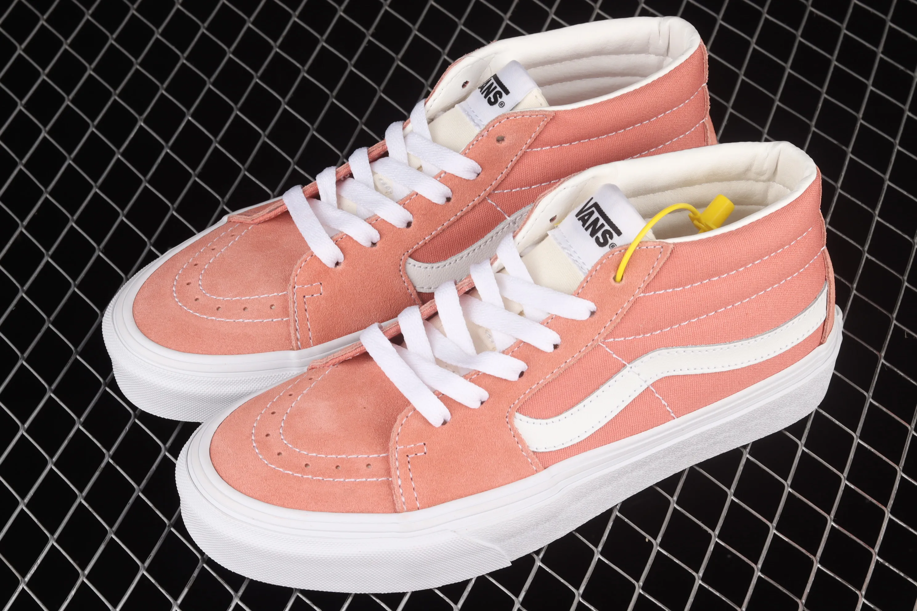 All categories Vans Vans series Vans Mid Vans China Vans Sk8-Mid 2021 autumn and winter new style Vans cherry blossom pink mid-top retro classic casual skateboard shoes VN0A3WM360D